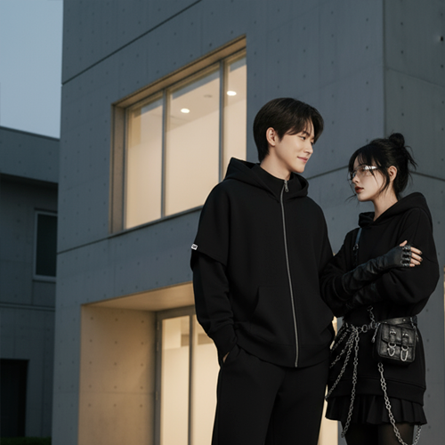 Парные образы в чёрном: минимализм и гармония от бренда БЕЗДNА