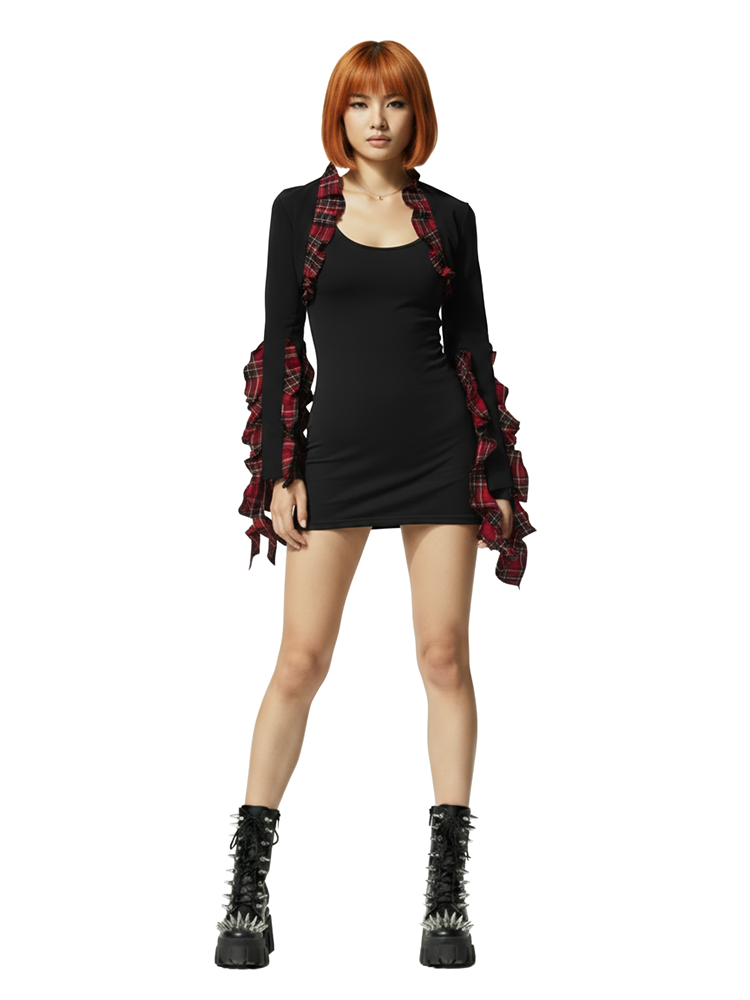 [ЛОТ №7] БОЛЕРО "ТАРТАН" - фото 15457