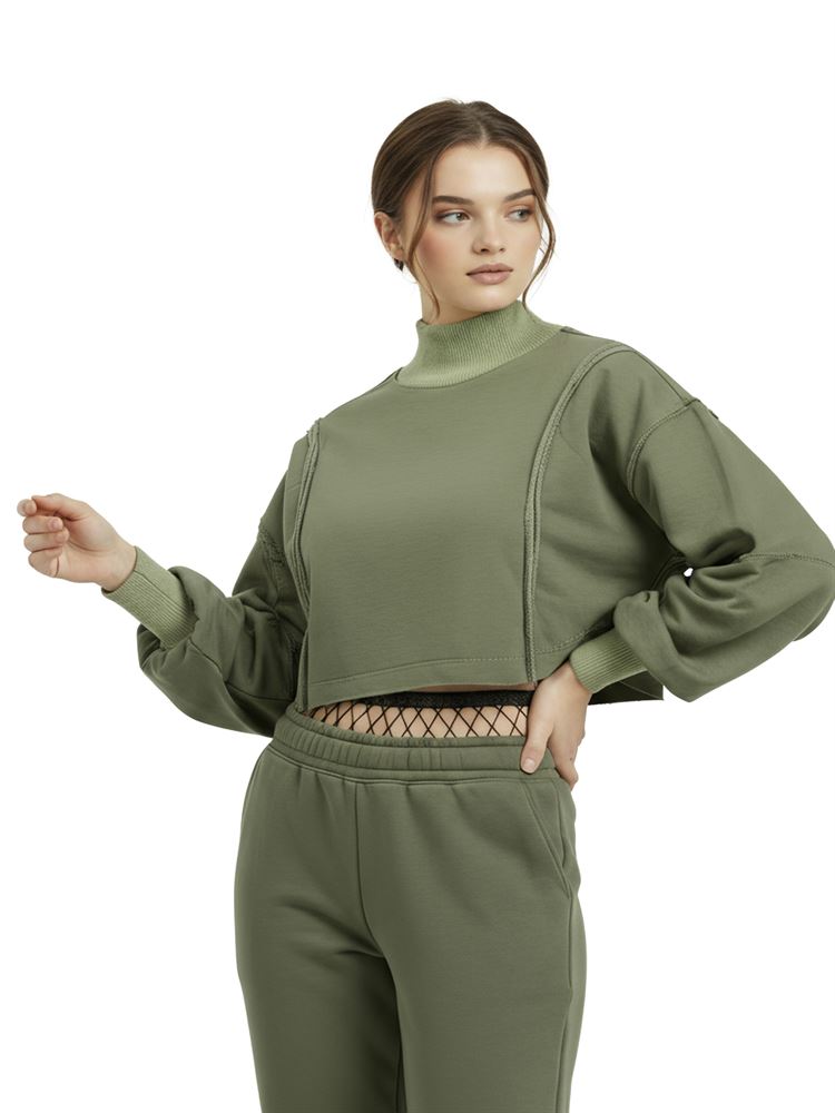 [ЛОТ №10] СВИТШОТ «ХАКИ» - фото 15558