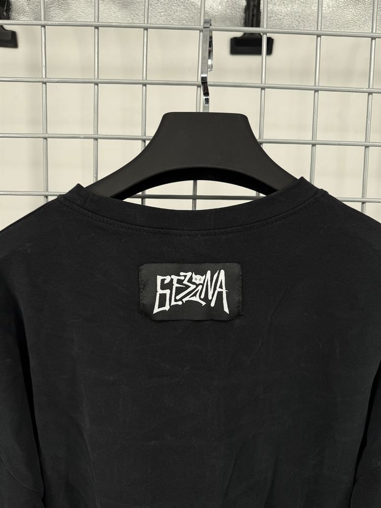 БАЗОВЫЙ ЛОНГСЛИВ ЧЁРНЫЙ - РАЗМЕР М - фото 15754