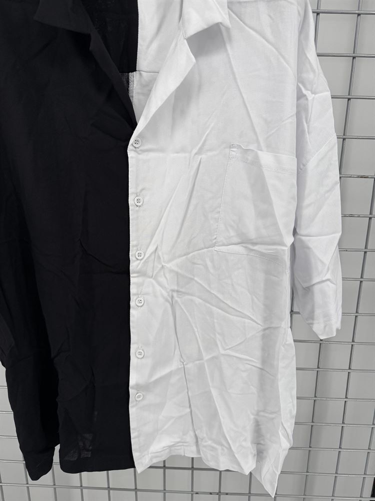 ЧЕРНО-БЕЛАЯ РУБАШКА - фото 15793