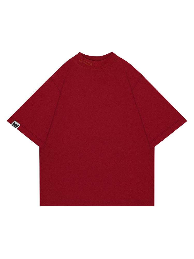 БАЗОВАЯ ФУТБОЛКА БОРДОВАЯ - фото 15917