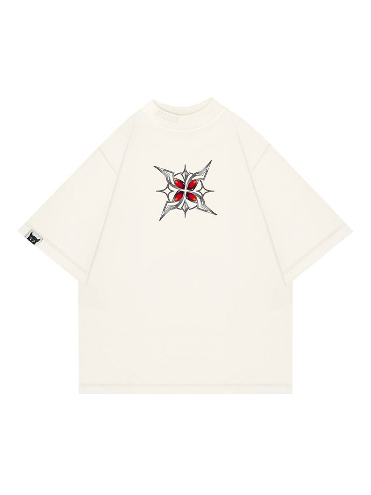 ФУТБОЛКА "ПЛАМЯ" ЭКРЮ - фото 16109