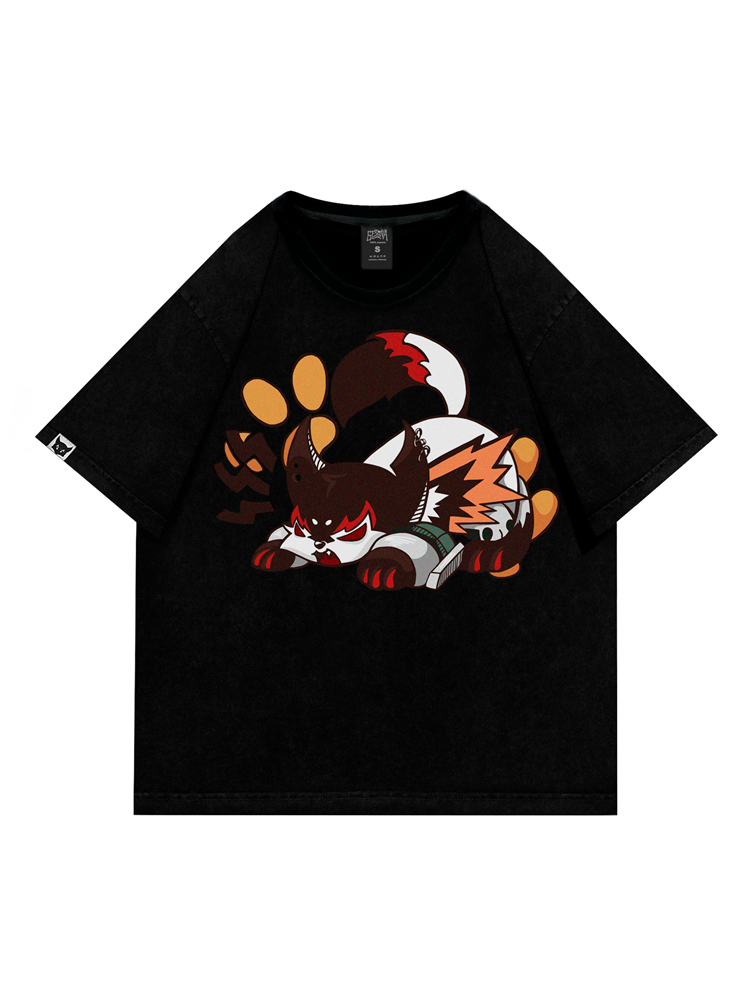 ФУТБОЛКА ЧЁРНАЯ "ПОРОХ И КОГТИ" - фото 16199