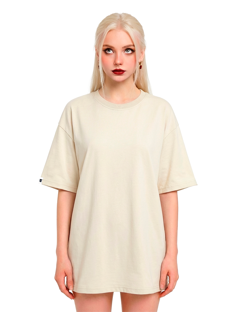 БАЗОВАЯ ФУТБОЛКА ЭКРЮ - фото 16542