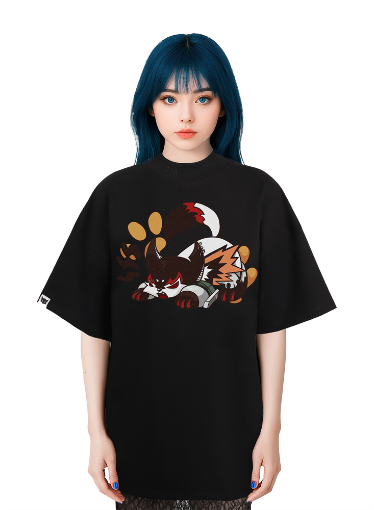 ФУТБОЛКА ЧЁРНАЯ "ПОРОХ И КОГТИ"