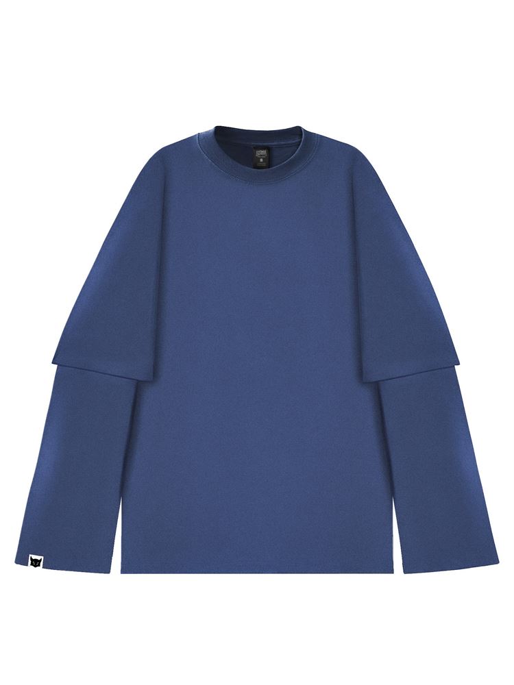 БАЗОВЫЙ ЛОНГСЛИВ ГОЛУБОЙ