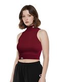 БАЗОВЫЙ ТОП С ГОРЛОМ БОРДО - фото 15080
