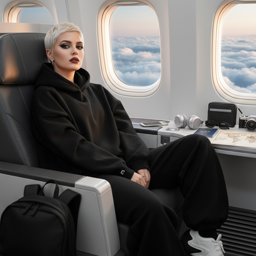 Комфортная одежда для путешествий БЕЗДNА в самолете