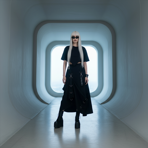 Черная юбка БЕЗДNА — центр стильного образа