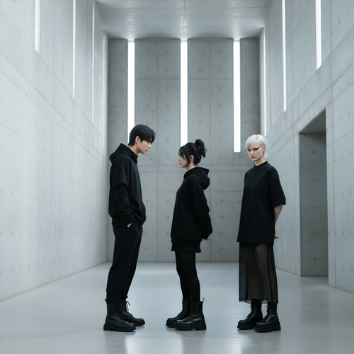 Смешение фактур: футболка oversize, юбка с сеткой и митенки БЕЗДNА