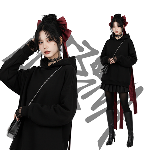 Образ с кружевом, сапогами и алым бантом — готическая драма от БЕЗДNА